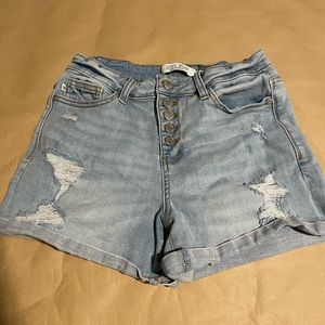 skinny ripped blue jeans